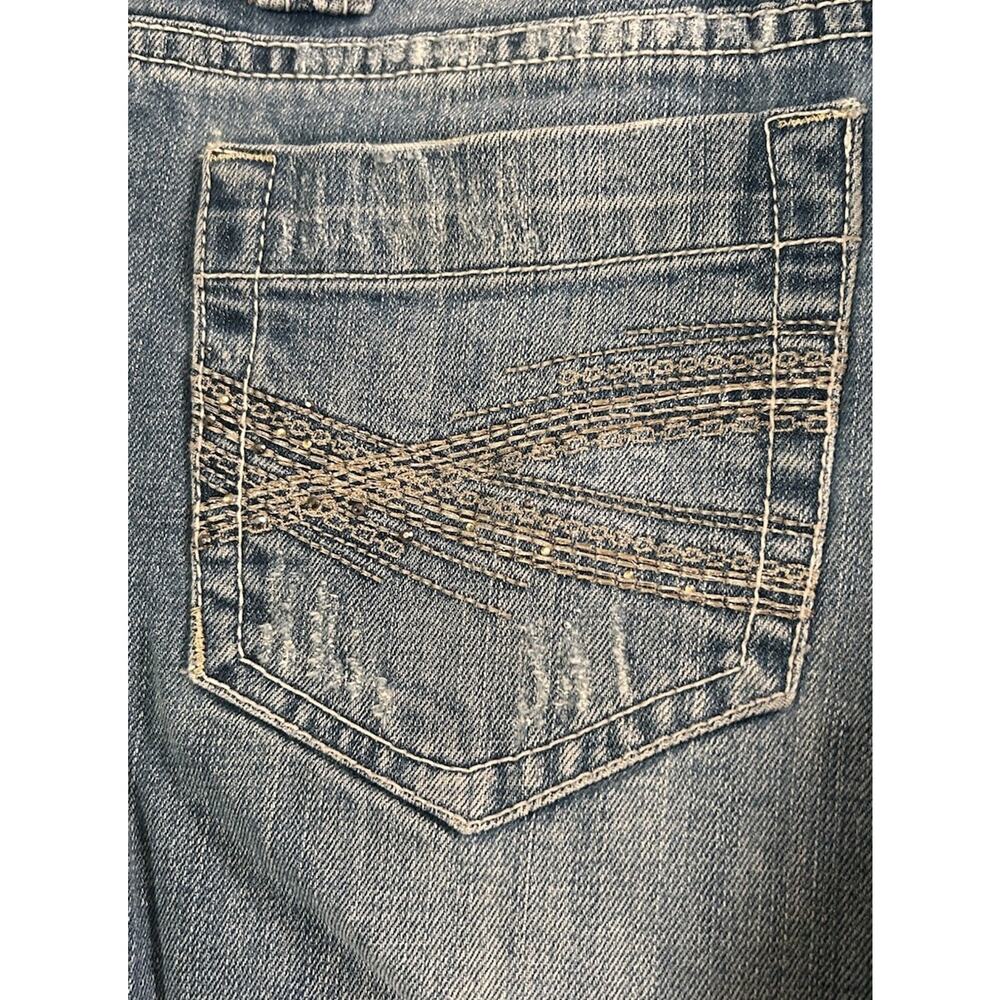 Aeropostale Hailey Skinny Flare Jeans Low Rise Womens 5/6 Y2K Stretch Blue Denim - Picture 10 of 10